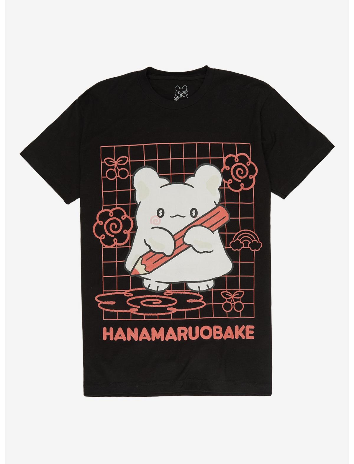 Hanamaruobake Grid Doodle T-Shirt - US 3824