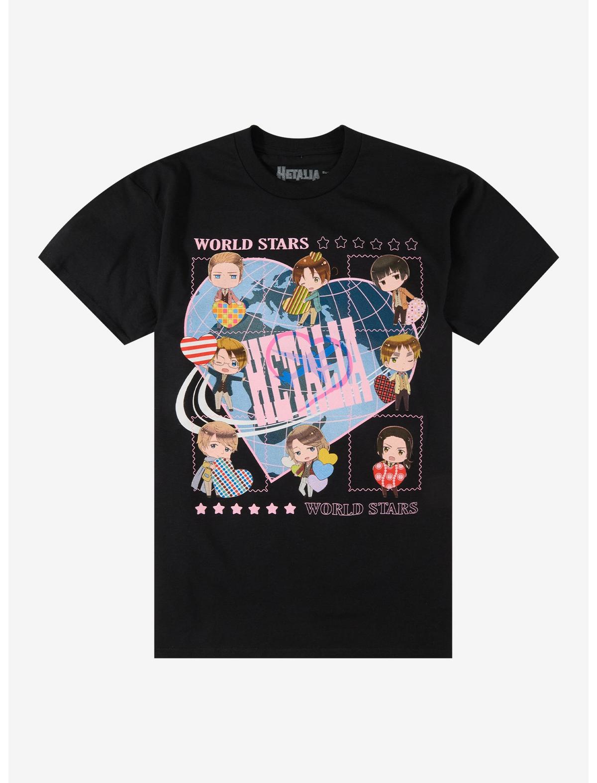 Hetalia: World Stars Chibi Character T-Shirt - US 7194