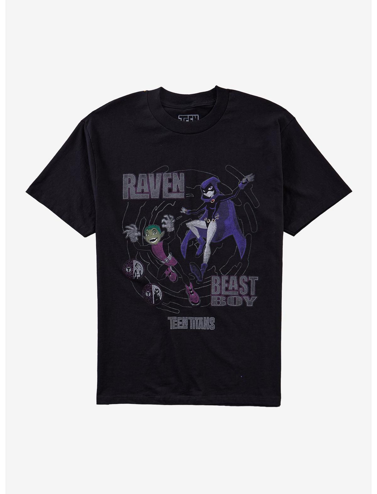 DC Comics Teen Titans Raven & Beast Boy T-Shirt - US 5912