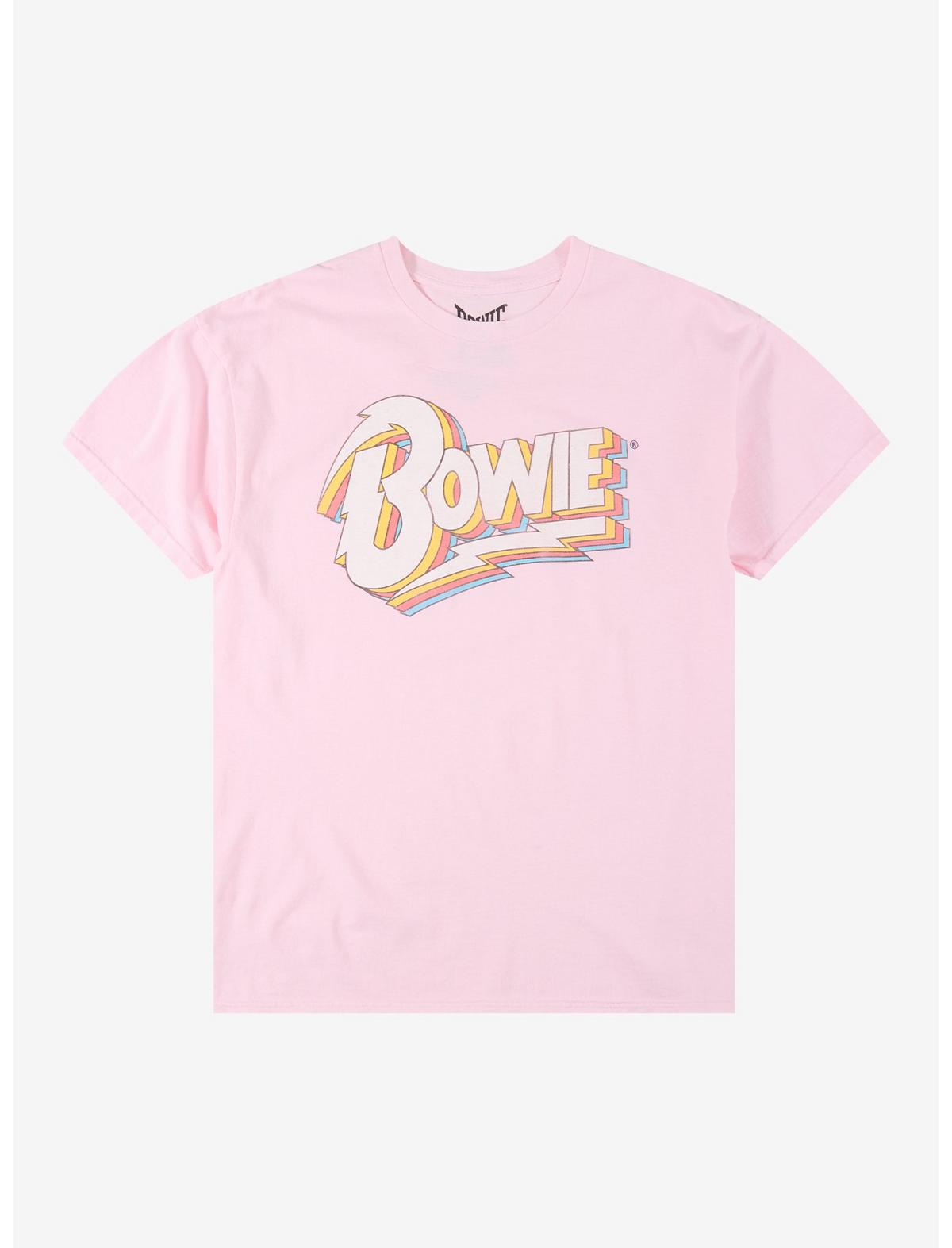 David Bowie Pink Logo T-Shirt - US 6579