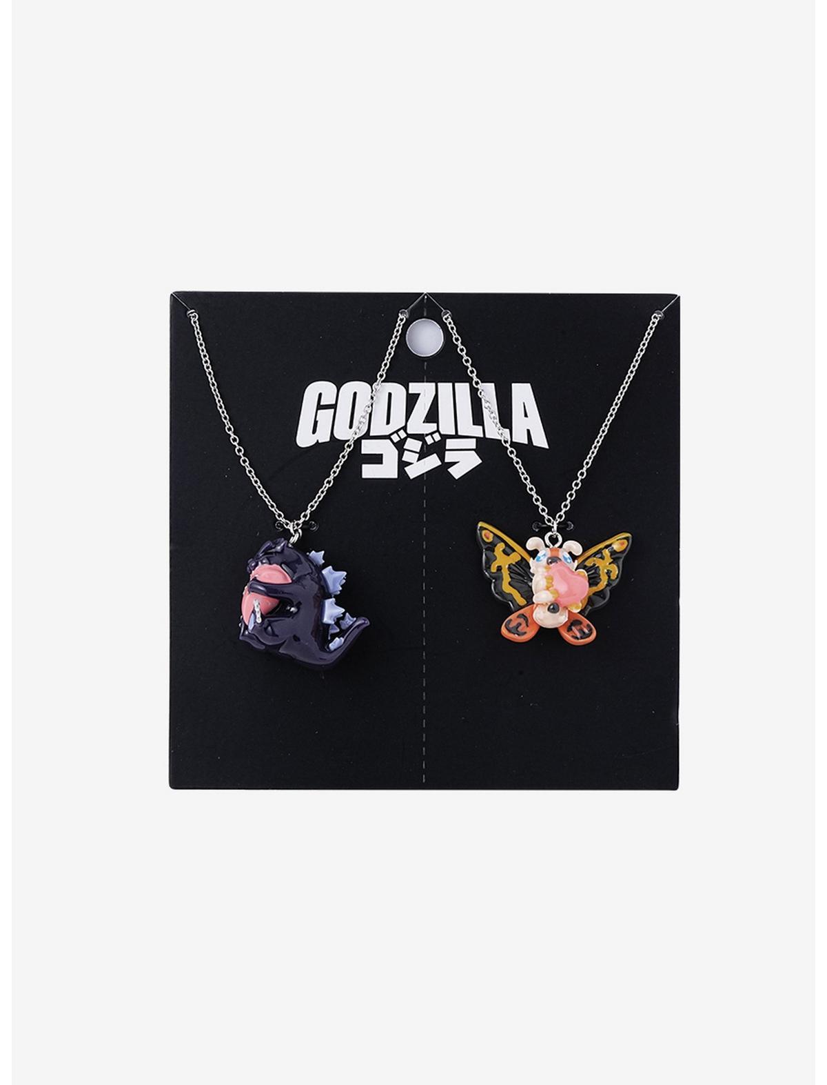 Godzilla & Mothra Best Friend Necklace Set - US 5173