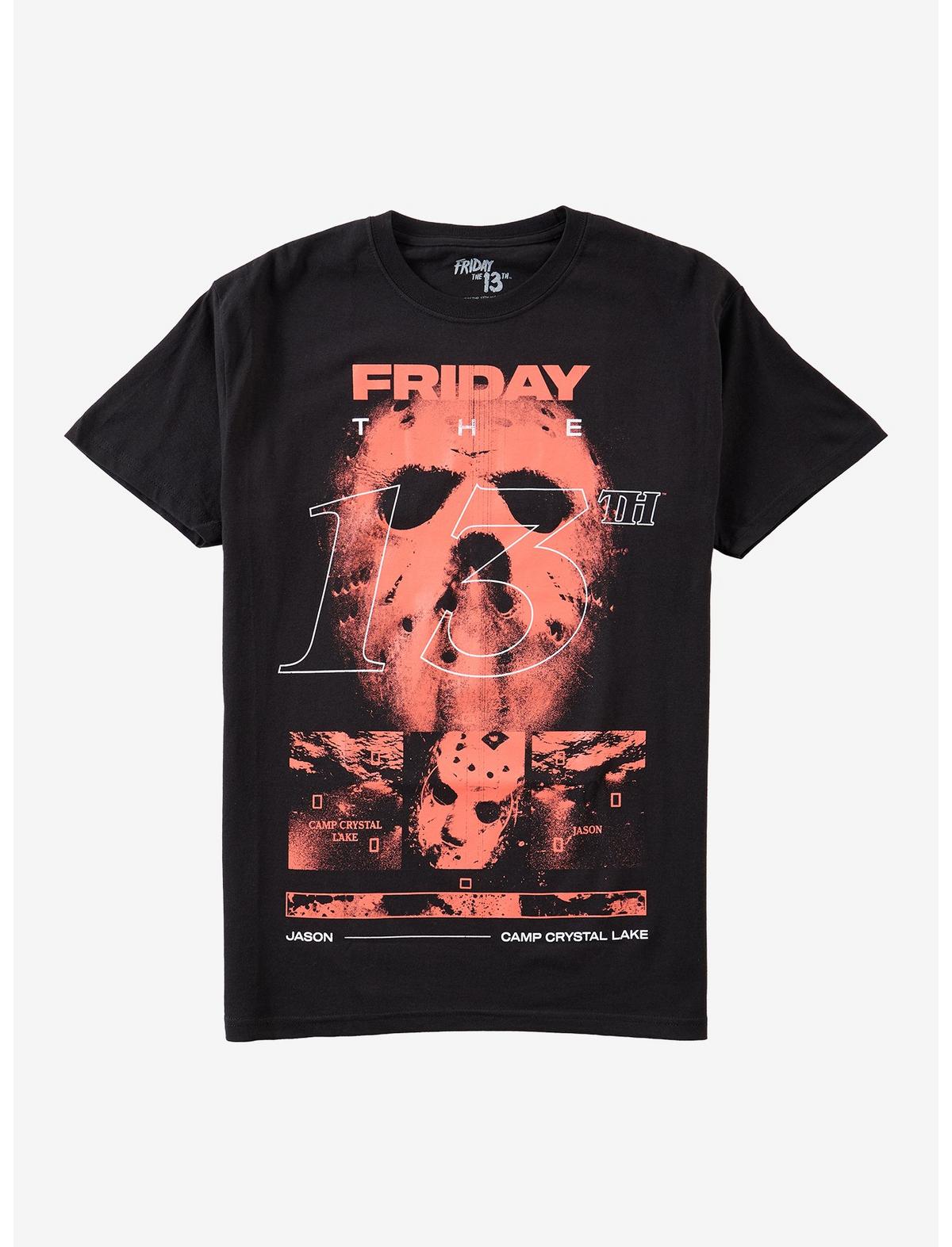 Friday The 13th Poster Red T-Shirt - US 8427