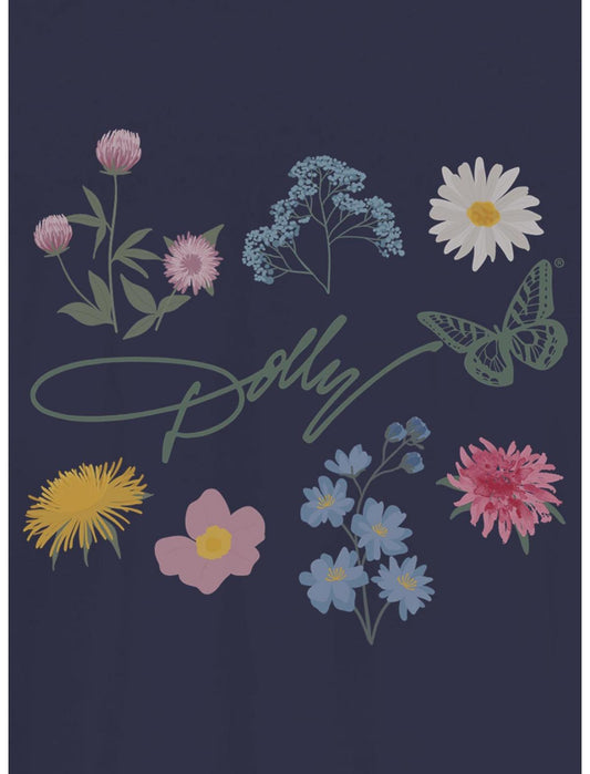 Dolly Parton Floral Signature Girls T-Shirt - US 6080
