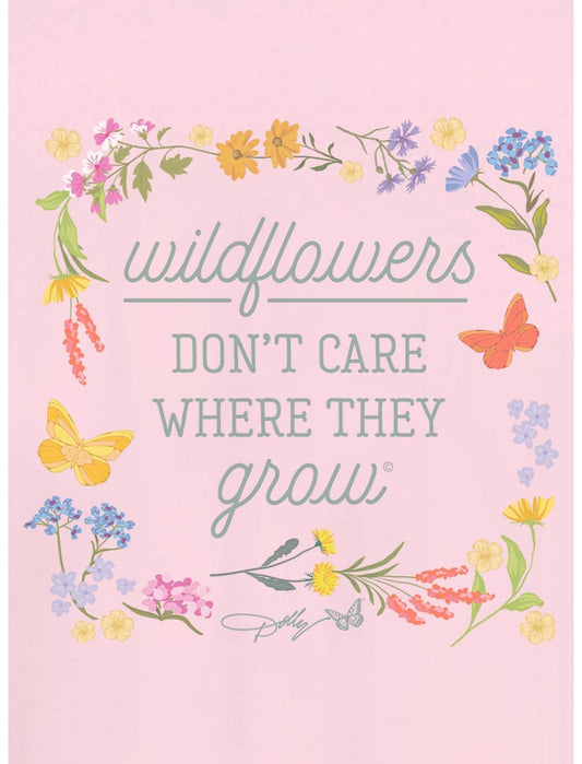 Dolly Parton Wildflowers Don't Care Girls T-Shirt - US 5690