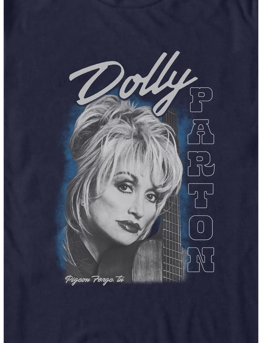 Dolly Parton Guitar Portrait T-Shirt - US 1803