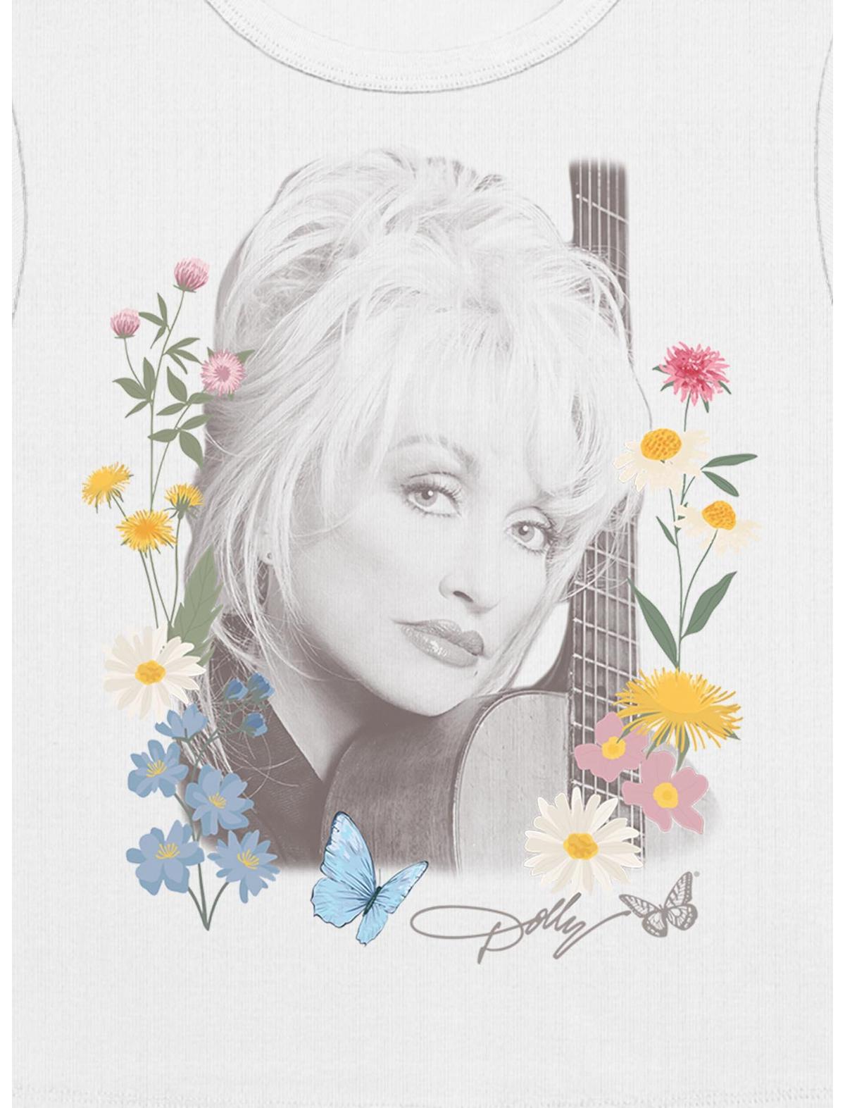 Dolly Parton Wildflowers Portrait Girls Baby T-Shirt - US 1582