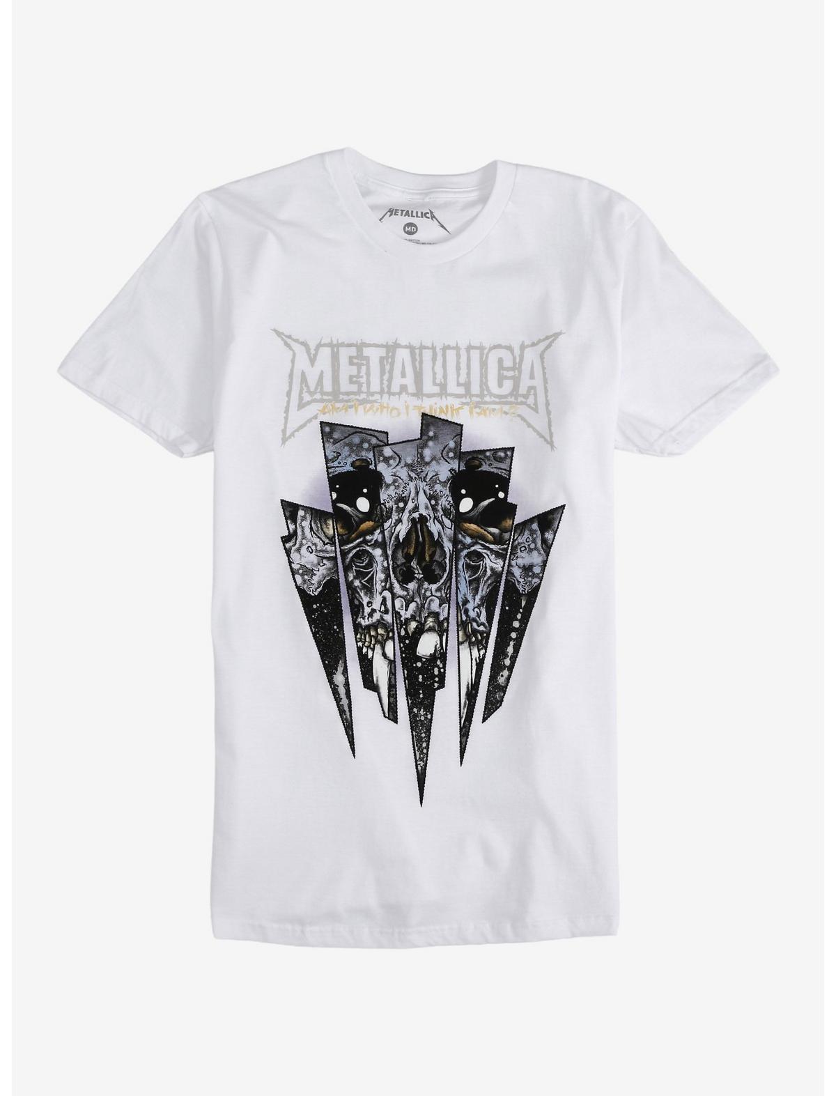Metallica Jagged Panel Skull T-Shirt - US 0645