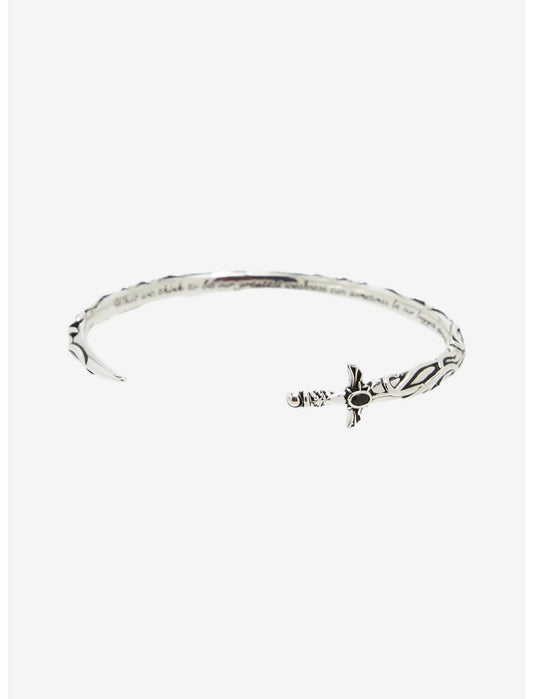 Alex And Ani A Court Of Thorns And Roses Illyrian Sword & Shadows Cuff Bracelet - US 2197
