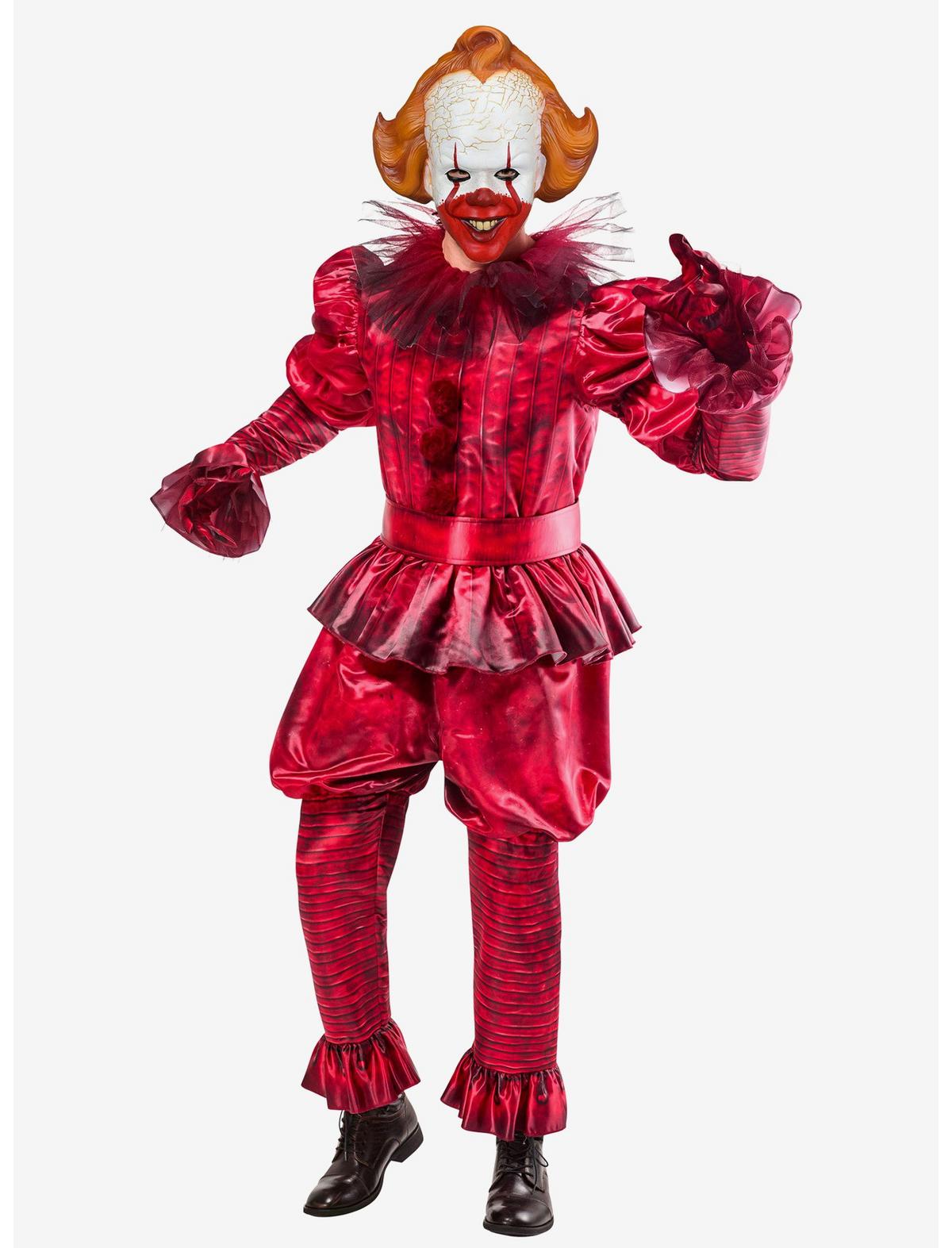IT Welcome to Derry Bloody Pennywise Deluxe Adult Costume - US 1487