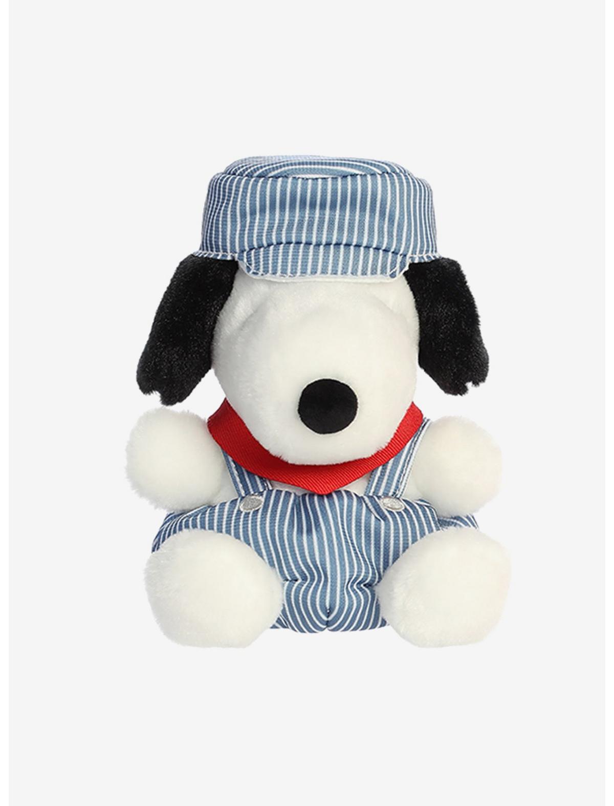 Aurora Palm Pals Peanuts Snoopy Train Engineer Plush - US 8508