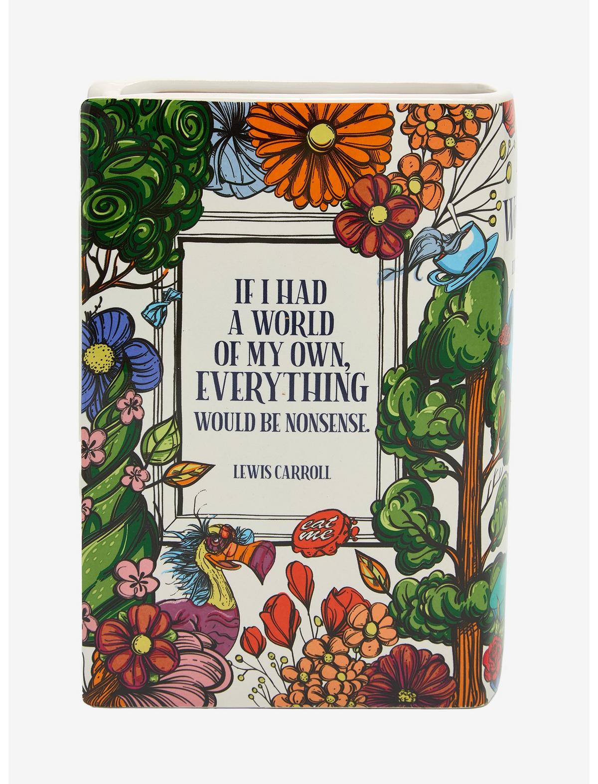 Alice's Adventures In Wonderland Floral Book Vase - US 5155