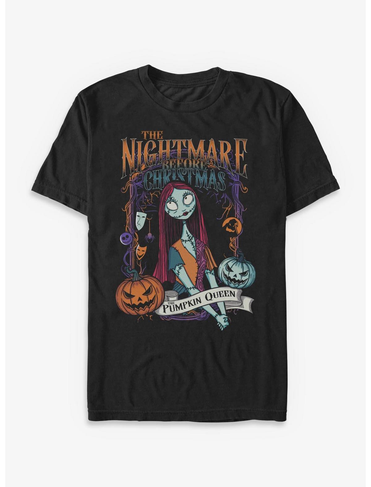 Disney The Nightmare Before Christmas Sally Pumpkin Queen T-Shirt - US 5278