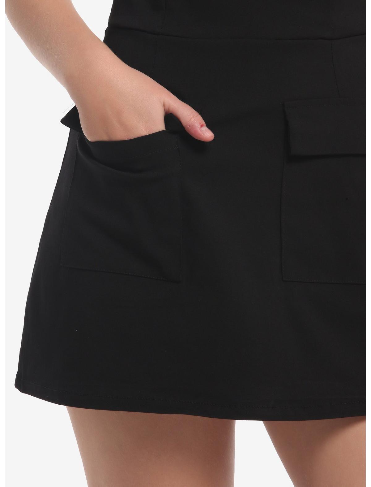 Black Skort Strapless Dress - US 6690