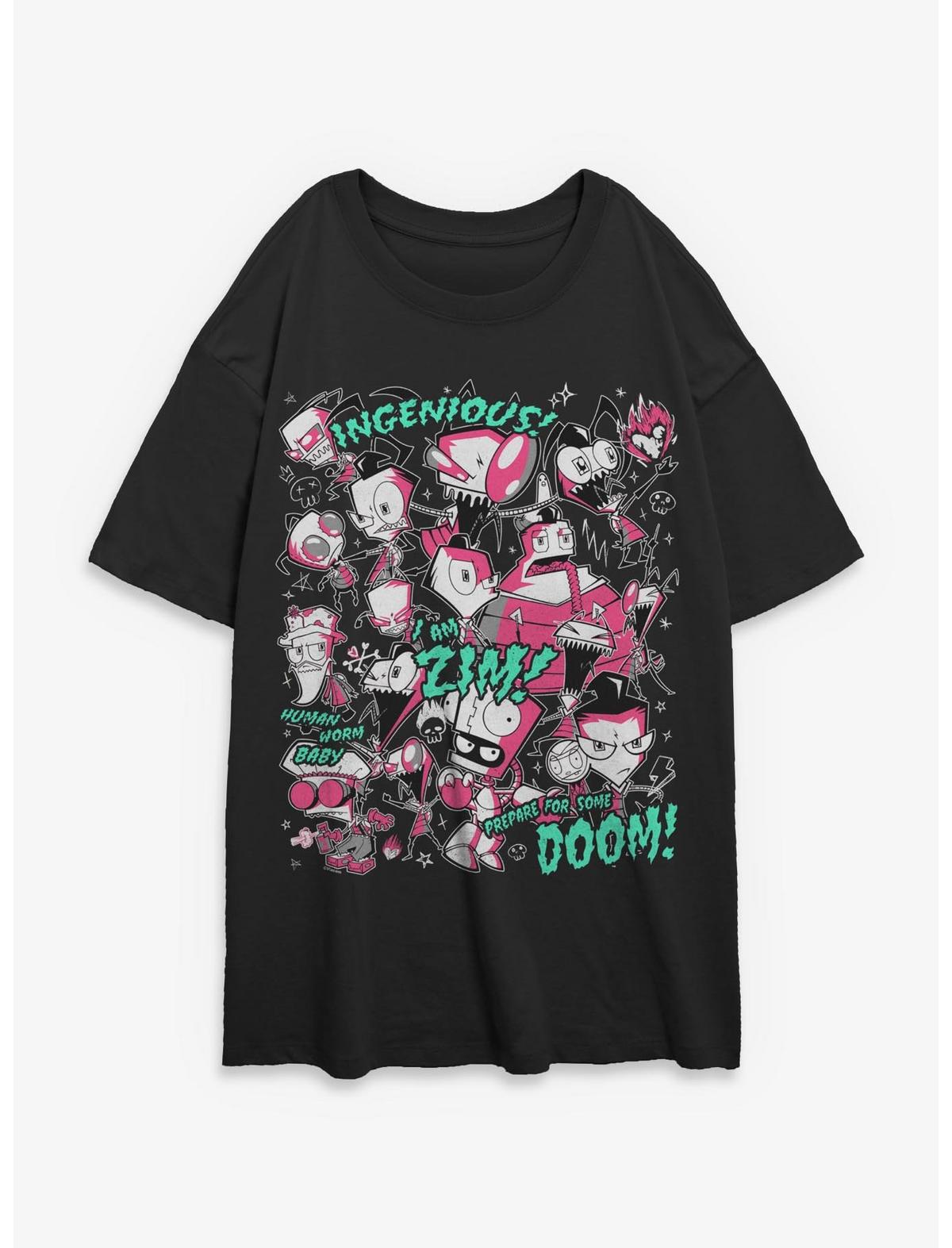 Invader ZIM I Am Zim Girls Oversized T-Shirt Hot Topic Exclusive - US 4871