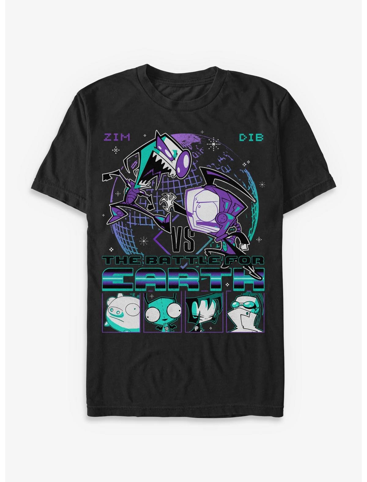 Invader ZIM Vs Dib Battle T-Shirt Hot Topic Exclusive - US 6738
