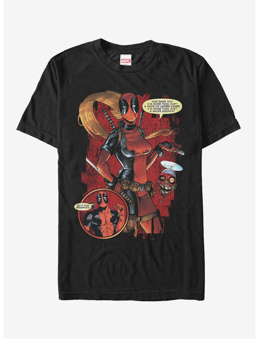 Marvel Deadpool Lady Deadpool How Dare You T-Shirt - US 9916