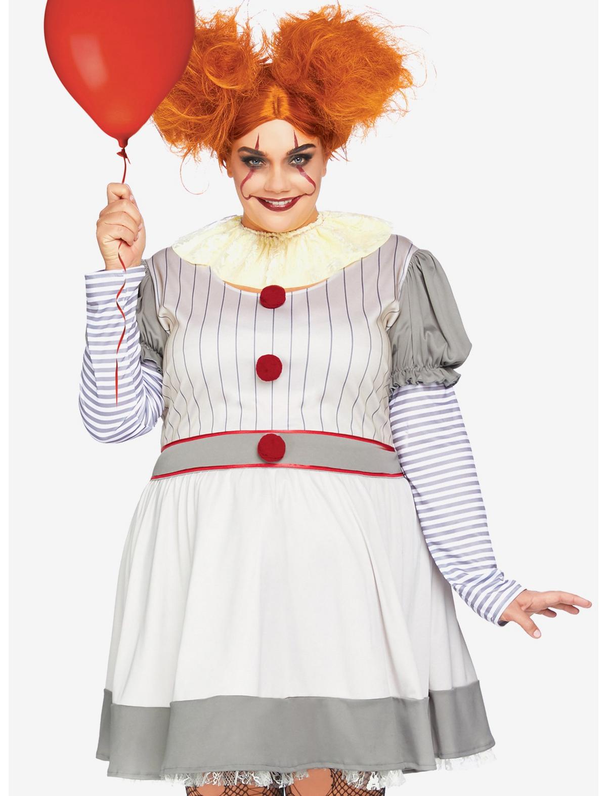 Creepy Clown Costume Plus Size - US 1096