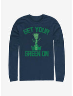 Marvel Guardians Of The Galaxy Groot Green Long-Sleeve T-Shirt - US 2521