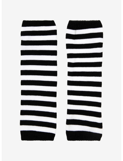 Black & White Stripe Arm Warmers - US 2603