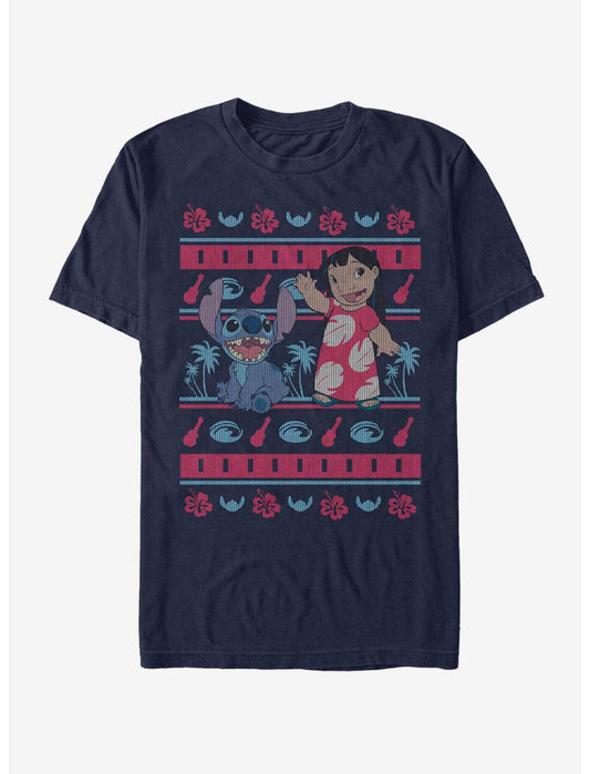 Disney Lilo & Stitch Holiday Lilo Hawaiian Pattern T-Shirt - US 9395
