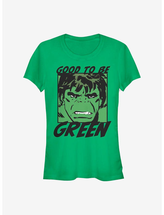 Marvel The Hulk Good Green Hulk Girls T-Shirt - US 9384