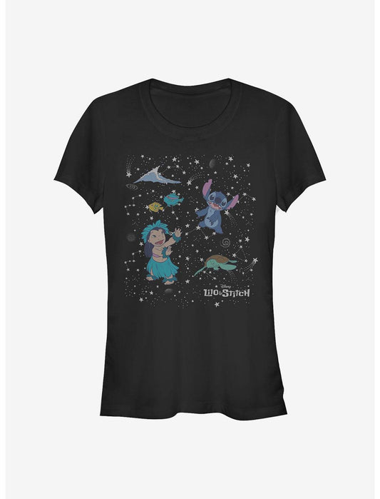 Disney Lilo & Stitch Constellation Lilo Stitch Girls T-Shirt - US 7136