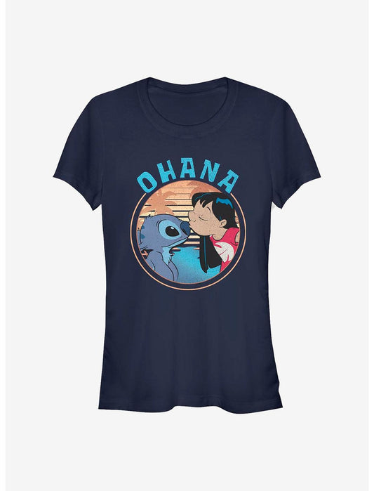 Disney Lilo & Stitch Lilo And Stitch Ohana Girls T-Shirt - US 2553