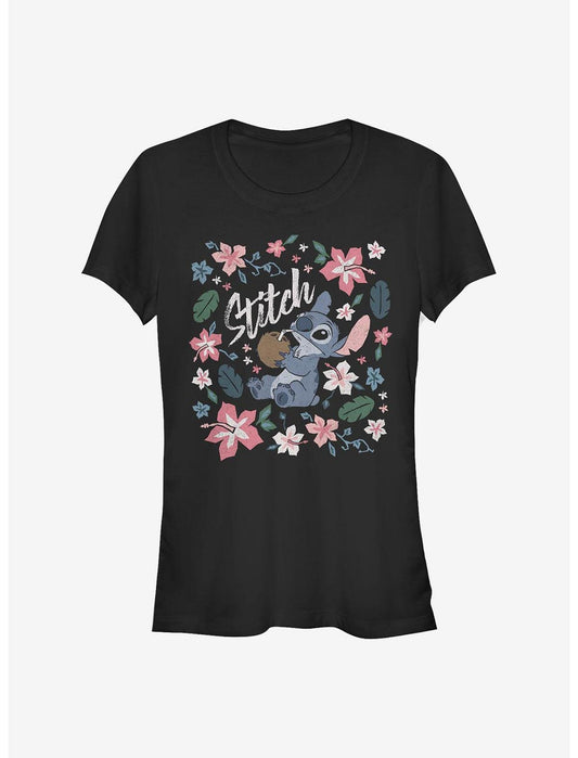 Disney Lilo & Stitch Tropical Stitch Girls T-Shirt - US 3898