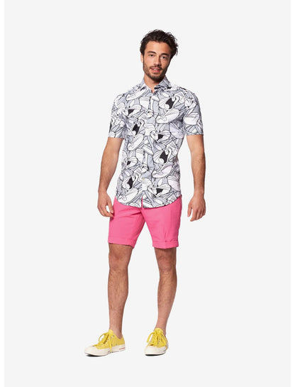 Looney Tunes Bugs Bunny Summer Button-Up Shirt - US 0278