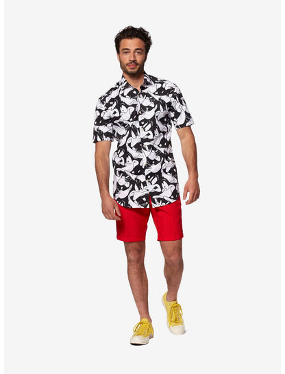 Looney Tunes Daffy Duck Summer Button-Up Shirt - US 2799