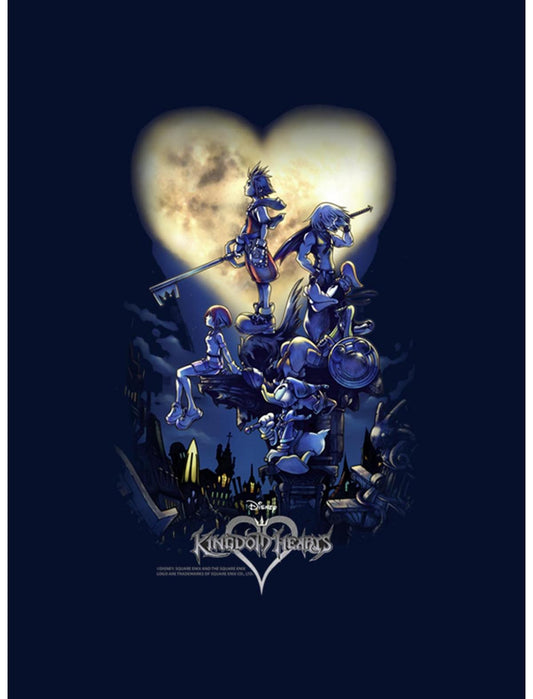 Disney Kingdom Hearts Poster Logo T-Shirt - US 2003