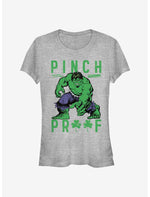 Marvel The Hulk Green Pinch Girls T-Shirt - US 3596