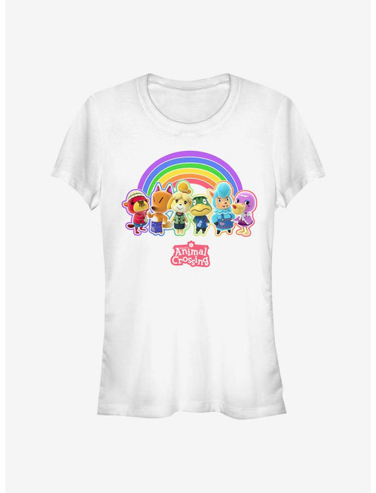 Animal Crossing Rainbow Lineup Girls T-Shirt - US 5578