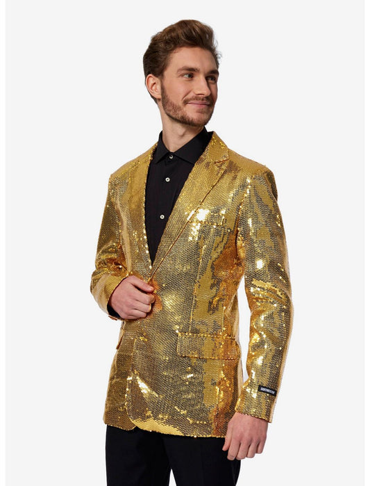 Gold Sequin Party Blazer - US 9471