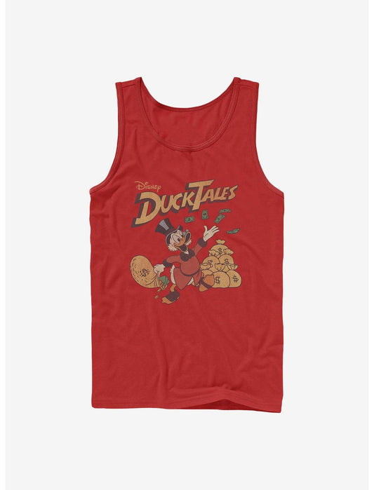 Disney Ducktales Scrooge Throwing Dollars Tank - US 0042