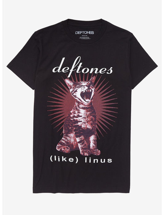 Deftones Like Linus Album Cover Boyfriend Fit Girls T-Shirt - US 9553