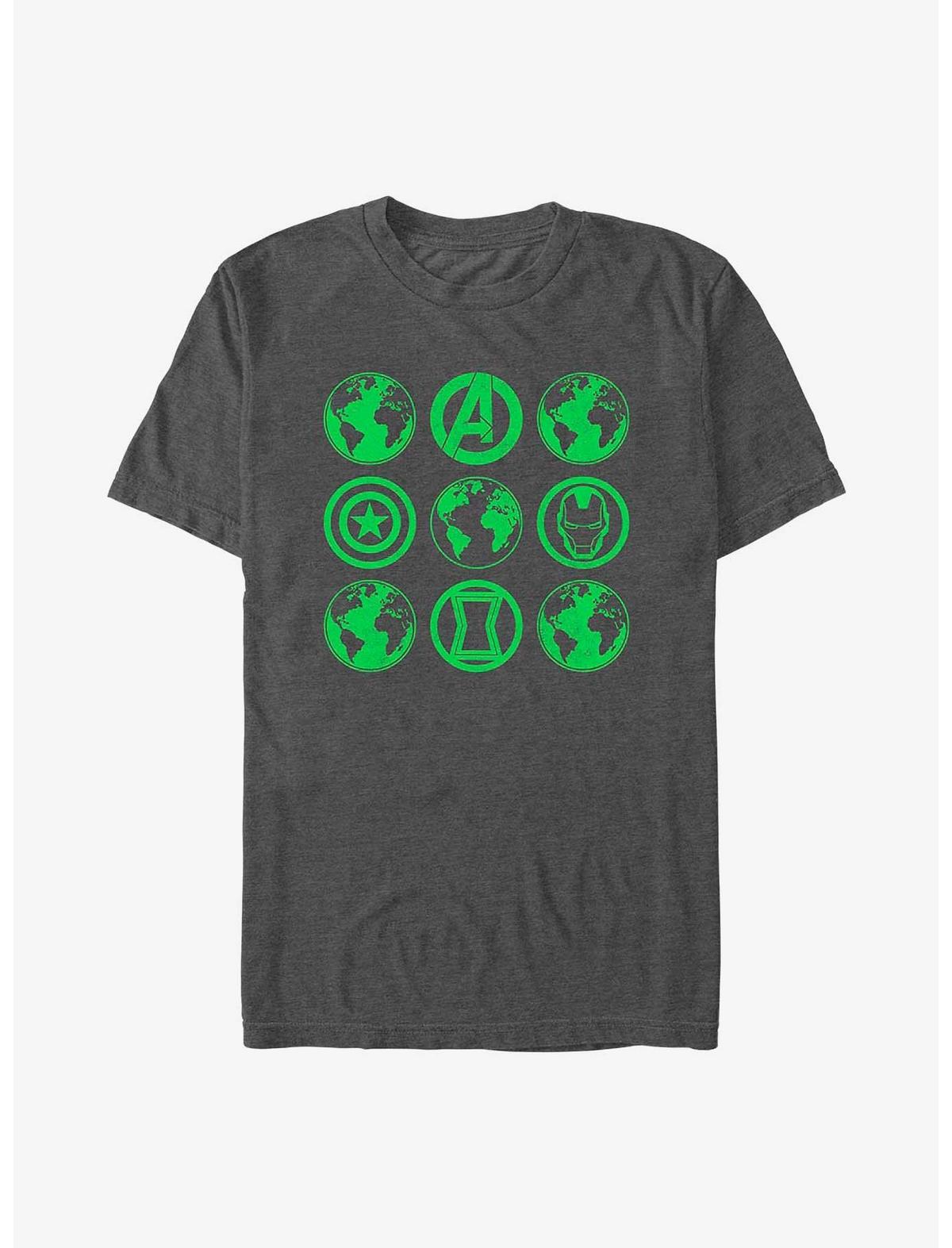 Marvel Avengers Earth Day Green Globes T-Shirt - US 5124