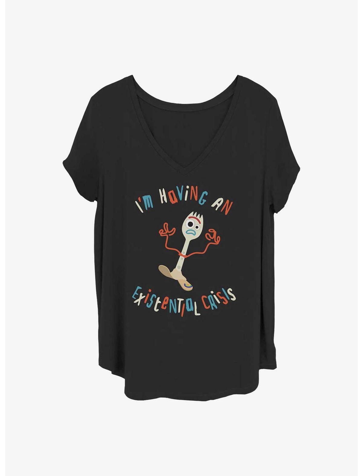 Disney Pixar Toy Story 4 Forky Crisis Girls T-Shirt Plus Size - US 9559