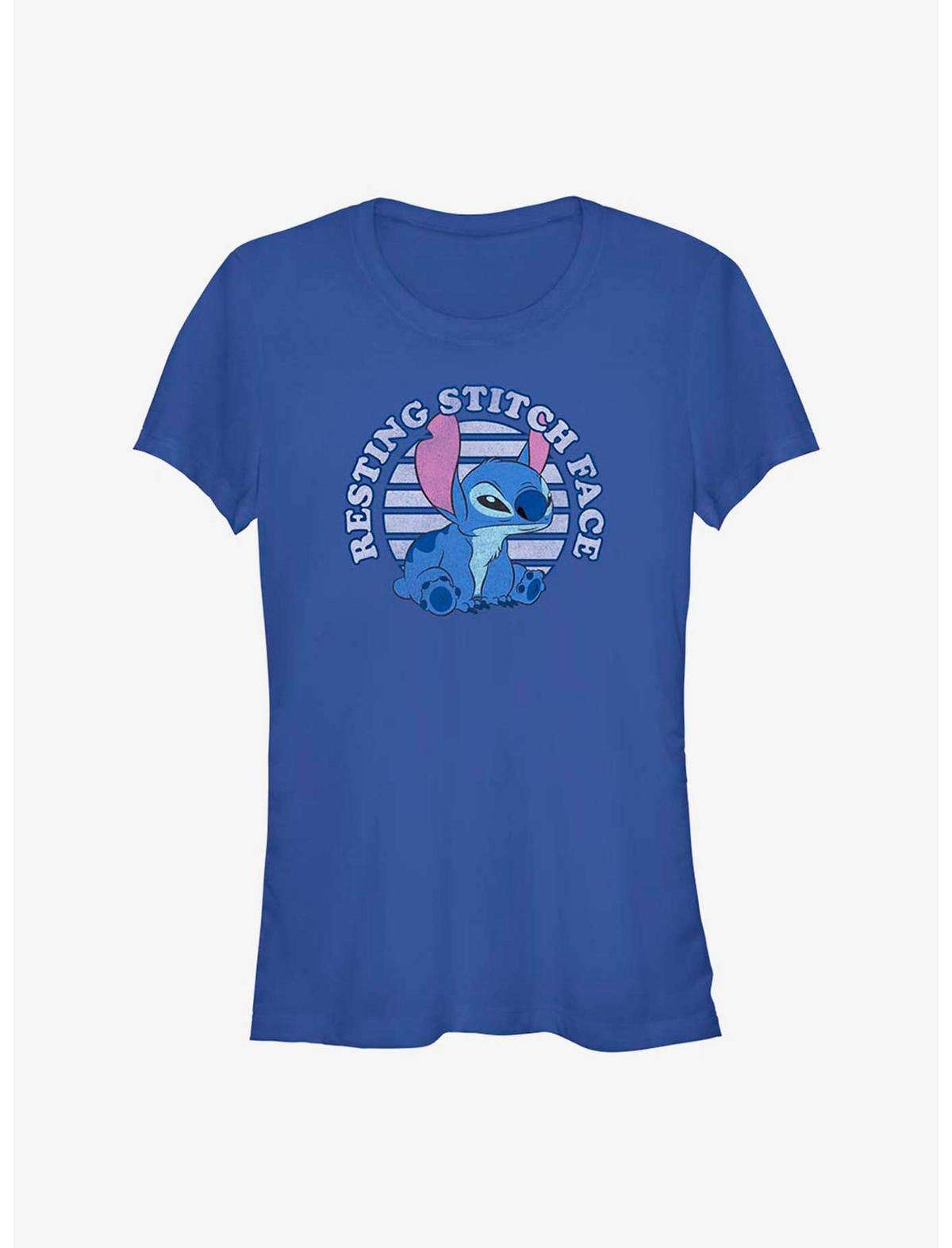 Disney Lilo & Stitch Resting Stitch Face Girls T-Shirt - US 9030