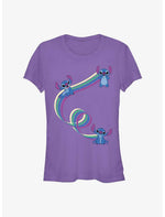 Disney Lilo & Stitch Ribbon Stitches Girls T-Shirt - US 3682