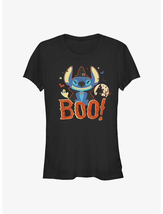 Disney Lilo & Stitch Boo Stitch Girls T-Shirt - US 7654