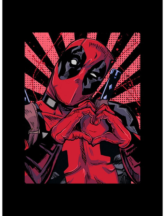 Marvel Deadpool Heart T-Shirt - US 5097