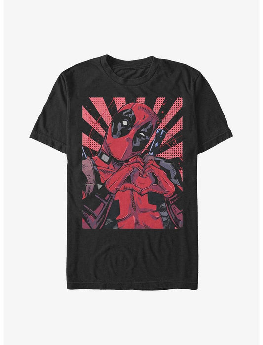Marvel Deadpool Heart T-Shirt - US 5097