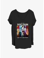 Disney Villains Like It's A Bad Thing Girls T-Shirt Plus Size - US 5913