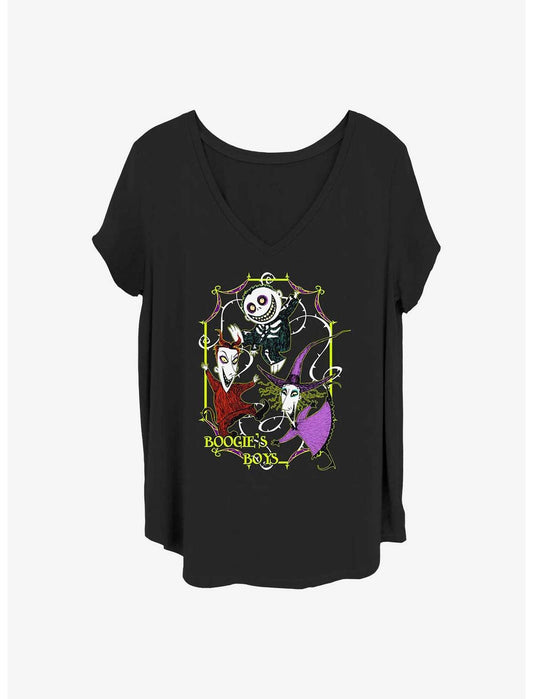 Disney The Nightmare Before Christmas Boogie's Boys Lock, Shock & Barrel Girls T-Shirt Plus Size - US 1669