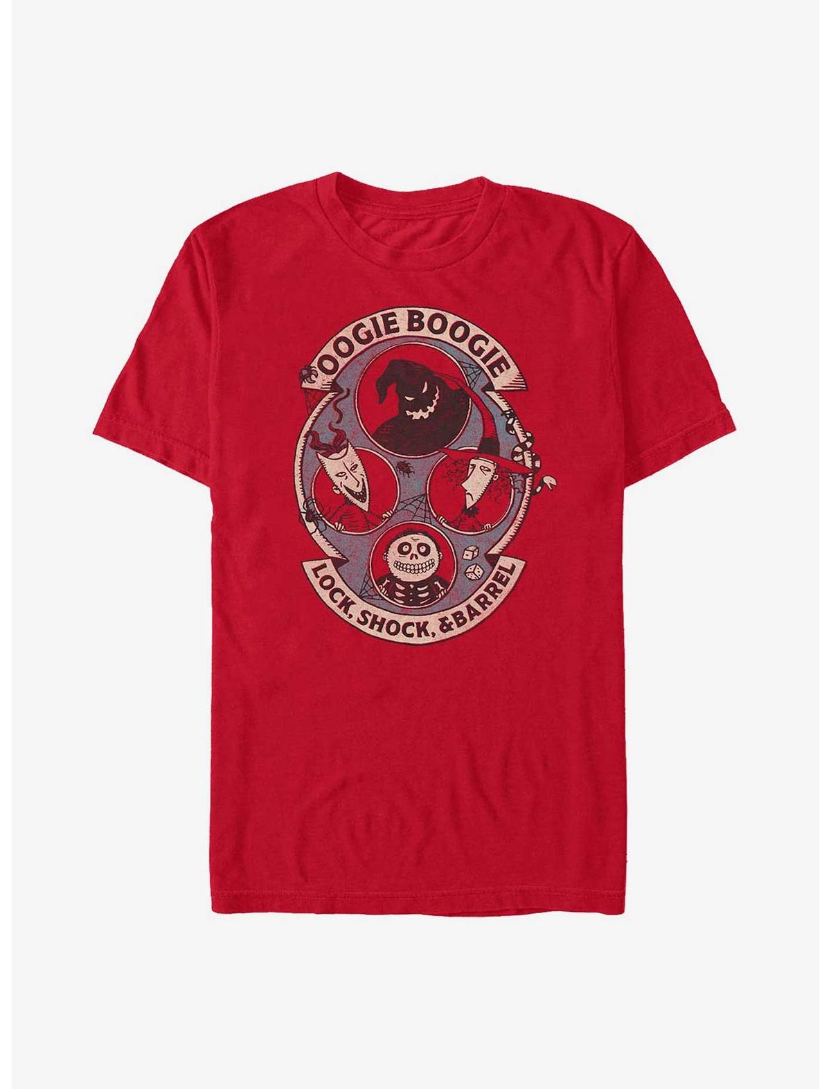 Disney The Nightmare Before Christmas Oogie Boogie With Lock, Shock & Barrel T-Shirt - US 4422