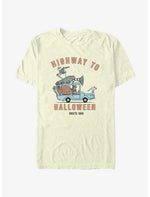 Disney The Nightmare Before Christmas Jack & Sally Route 666 Highway To Halloween T-Shirt - US 6413