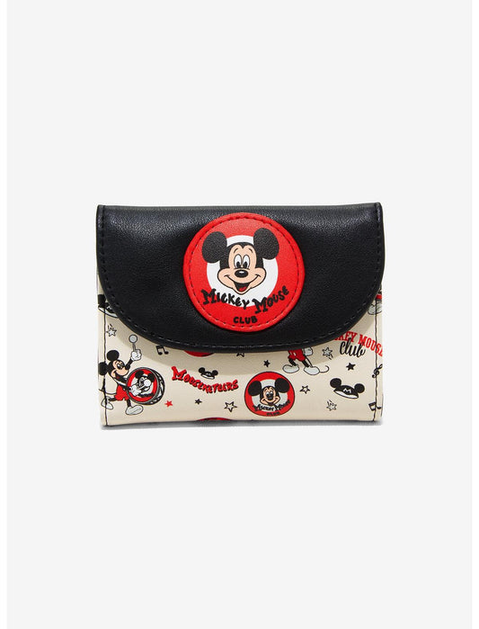 Her Universe Disney100 Mickey Mouse Club Vintage Mini Flap Wallet - US 1833
