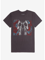 Deftones SKulls & Roses Boyfriend Fit Girls T-Shirt - US 6654