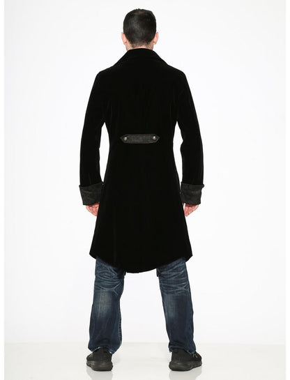 Black Velvet Mens Coat - US 2232